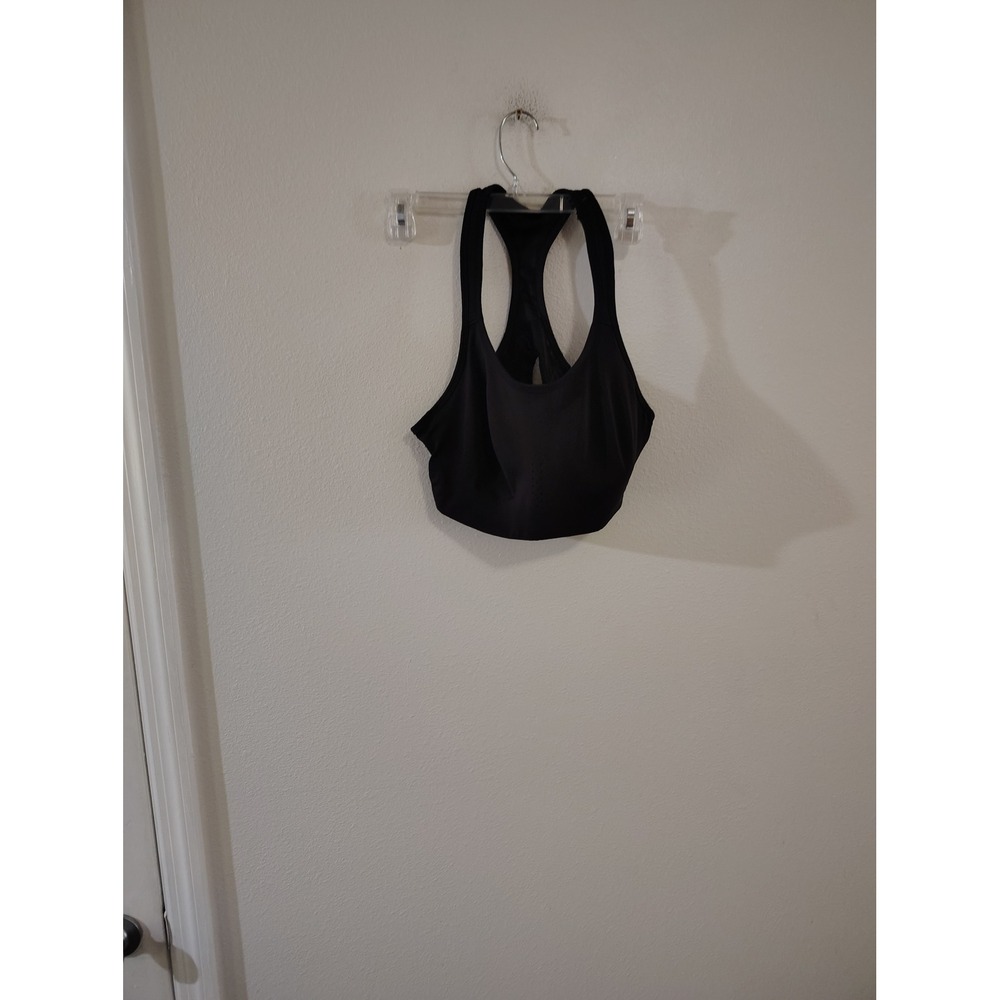 Avia Womens Black Racerback Mesh Panel Sports Bra XL 16-18 RN 15741